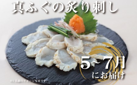 【定期便2回】 季節のふぐ刺身 1人前 定期便 