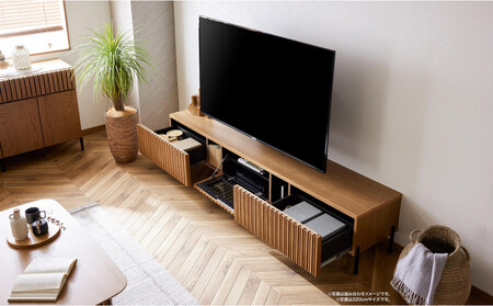 テレビボード 180cm ローボード ルーク2 ＜オークヴィンテージナチュラル＞【モーブル／大川家具】