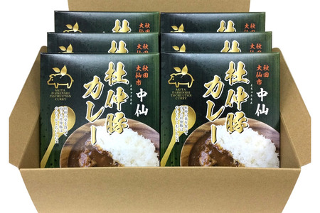 カレー 中仙の杜仲豚カレー 中辛 6食 セット 物産中仙 秋田県 大仙市