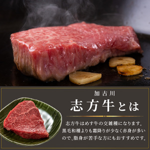 志方牛厚切りランプステーキ 200g×2枚《 肉 牛肉 牛 志方牛 国産牛 ステーキ ステーキ肉 ランプ 厚切り  》【2401A00122】
