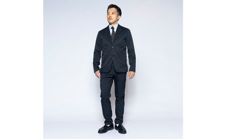 【ふるなび限定】メンズ フルレングスストレートパンツ「ワークウェアスーツ」スーツに見える作業着　丸洗い可 ストレッチ 速乾 部屋干し可 撥水 シワになりにくい　ダークネイビー FN-Limited-SP ファッション 服 男性  3L