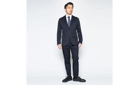 【ふるなび限定】メンズBizアンクルパンツ「ワークウェアスーツ」スーツに見える作業着　丸洗い可 ストレッチ 速乾 部屋干し可 撥水 シワになりにくい　ダークネイビー FN-Limited-SP ファッション 服 男性  LL