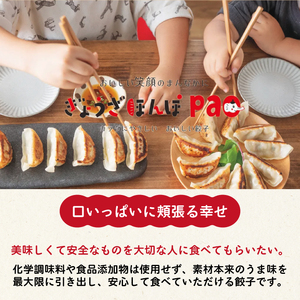 paoの無添加餃子「しそぎょうざ」520g(約40個) 餃子 ギョーザ 惣菜 冷凍 中華 点心 おかず おつまみ 国産野菜 しそ風味 化学調味料不使用 食品添加物不使用 058005