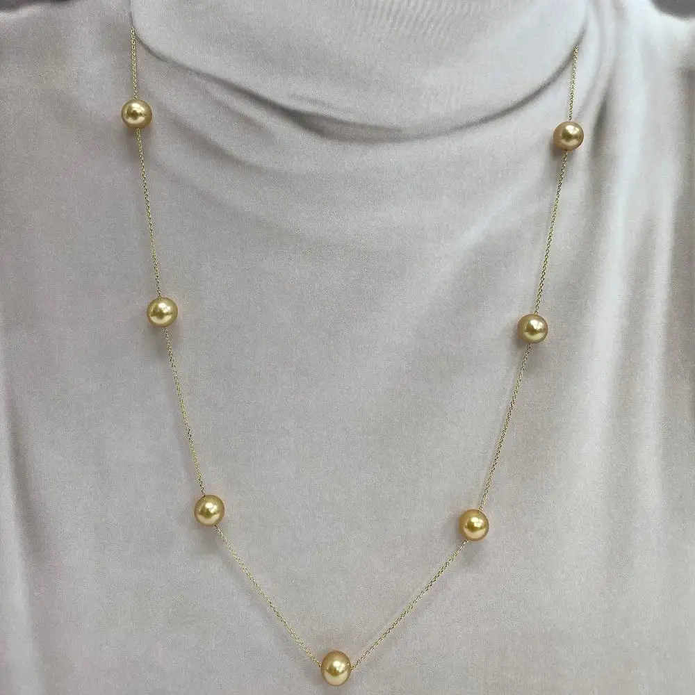 【奄美パール】Amami gold®×Sunshine Gold　白蝶真珠7mm K18イエローゴールドネックレス1674＜数量限定＞