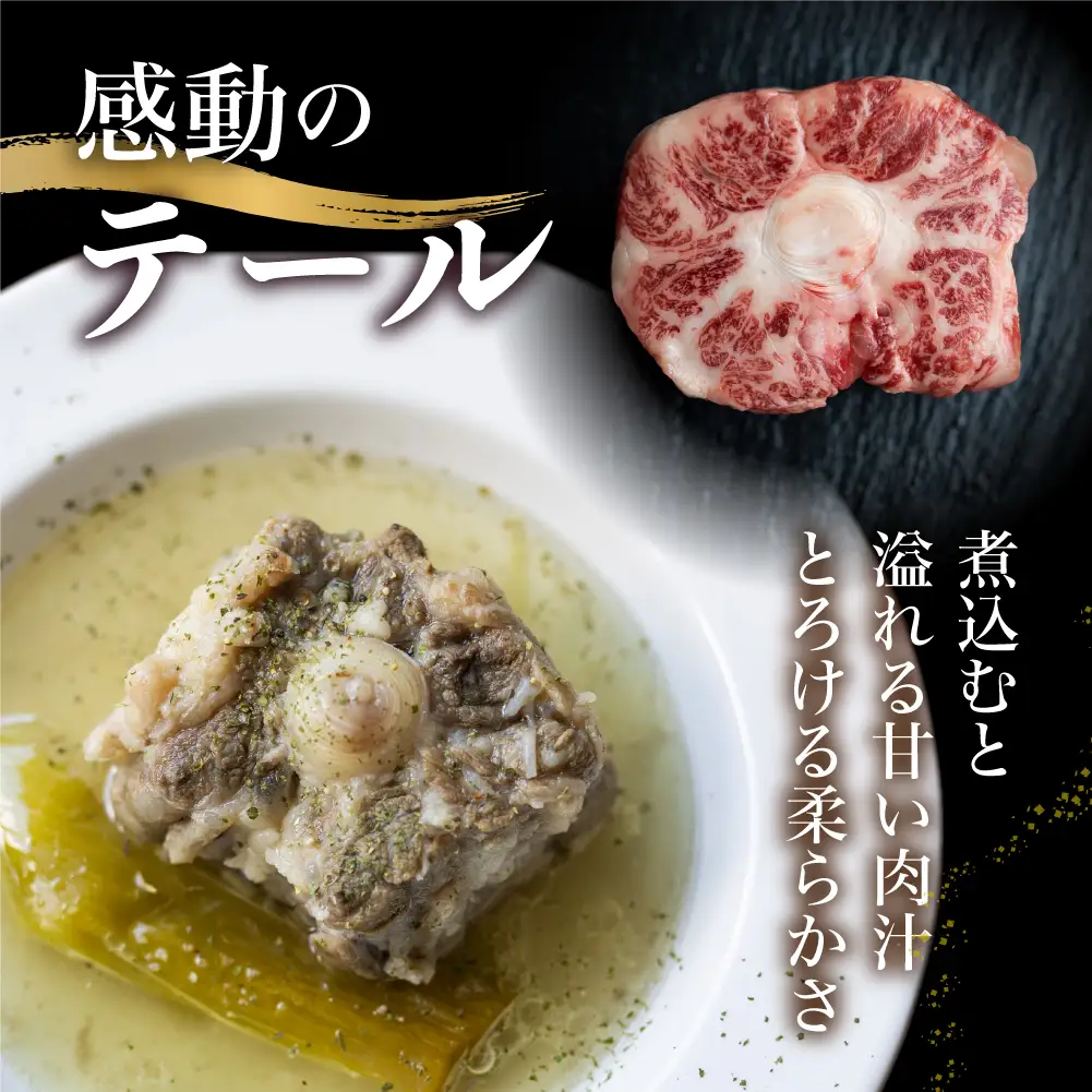 飛騨市推奨特産品 古里精肉店謹製 古里精肉店が厳選しカットした岐阜県産黒毛和牛のテール 牛肉 和牛 24000円 [Q1465xpi]