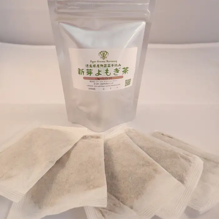新芽よもぎ茶（30パック入り）　よもじお　ティーパック　ノンカフェイン　国産　自生よもぎ使用　送料無料 No.051