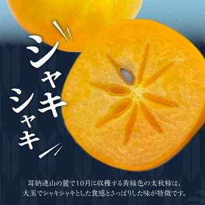 【10月発送】池尻農園 太秋柿 5玉～9玉 約1.8kg_柿 甘柿 太秋柿 5玉 ～ 9玉 約 1.8kg 種が少ない シャキシャキ 食感 さっぱり 果肉 なめらか 多汁 高糖度 おいしい 果皮 条紋 甘み 甘い 国産 フルーツ 果物 福岡県 久留米市 お取り寄せ お取り寄せフルーツ 栄養 食品 食べ物 常温 送料無料 〔Fk011〕