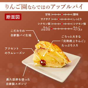 藤田観光りんご園】りんご園で焼いた贅沢アップルパイ（ホールサイズ