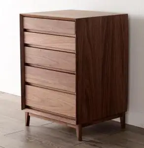 大川家具 レフライン 50cm リビングチェスト 収納タンス 天然木ウォールナット 野中木工所