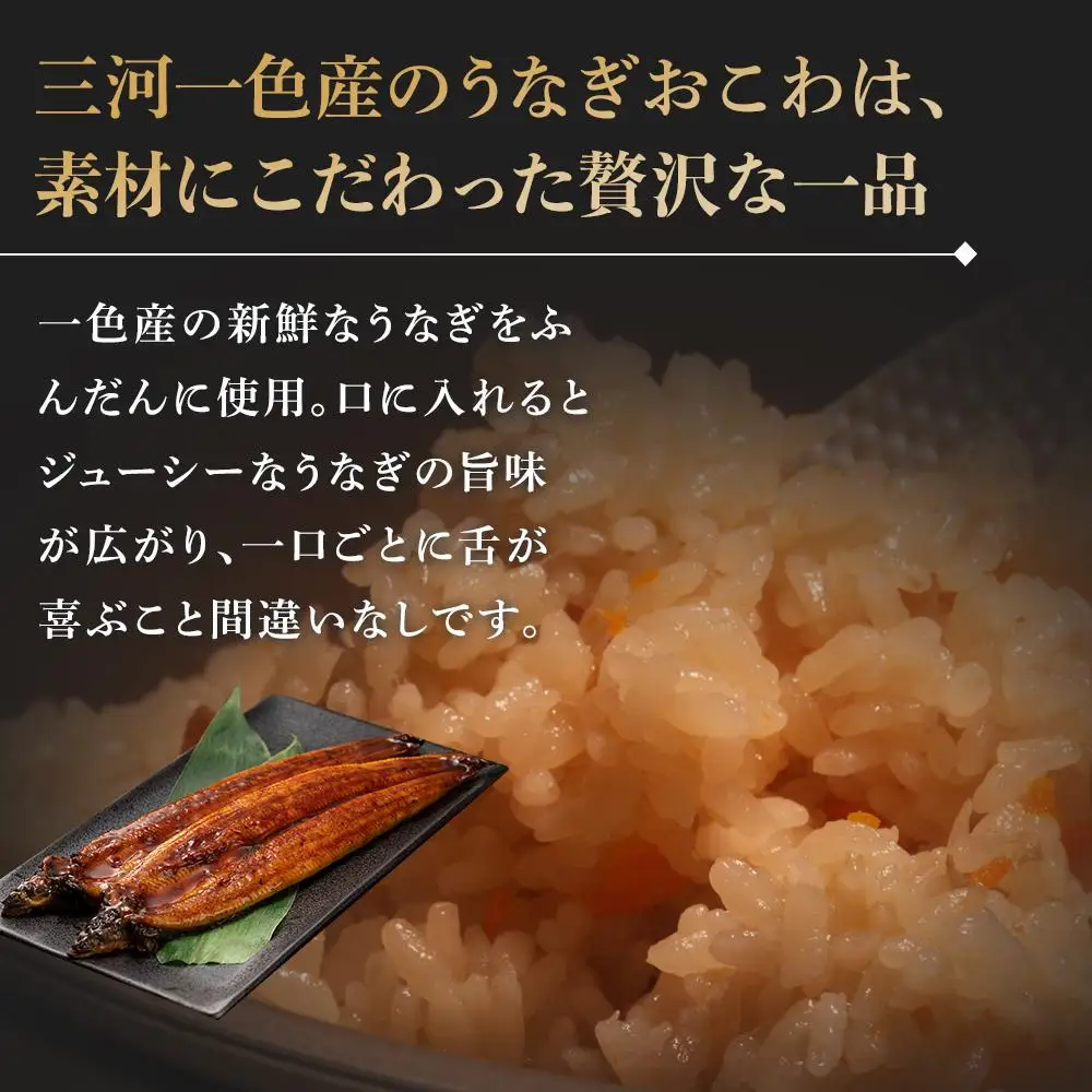 三河一色産 うなぎおこわ8〈真空個包装〉〈レンジでお手軽〉