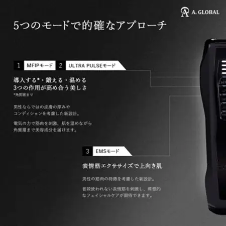EXZ HOMME (エグジィオム) 日本製 メンズ向け 高級 美顔器_美容  スキンケア   家電製品 美容・健康家電  _【1379241】