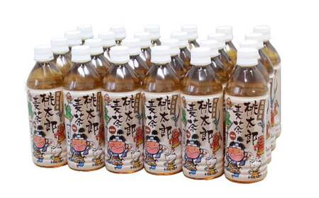 桃太郎麦茶500ml×24本 お茶 むぎ茶 ペット ペットボトル 国産 大麦 人気 おすすめ 岡山 倉敷【2026年3月上旬～11月下旬迄発送予定】