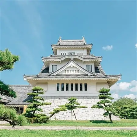 「伊藤幾久造 歴史画」御城印帳(緑)と「笠松城」御城印のセット　かすみがうら市歴史博物館招待券5枚付_旅行券・チケット  入場券・優待券 _【1373148】
