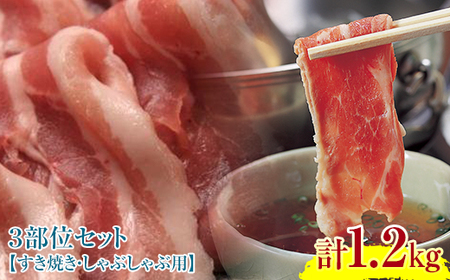 『定期便』【北海道育ち ひこま豚】バラエティ2.4kg・3部位セット（すき焼き等）全2回＜酒仙合縁 百将＞ 森町 豚肉 とんかつ すき焼き 焼肉 ロース 肩ロース バラ肉 北海道産 セット ふるさと納税 北海道 mr1-0345