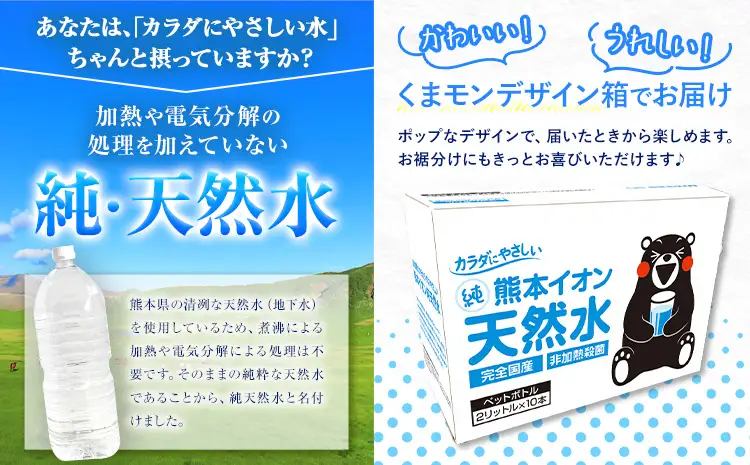 ミネラルウォーター 天然水 2L 20本｜天然水 