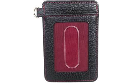 LUEGO Carino Homme カリーノオム ID＆パスケース リール付き （レッド） F2Y-3269