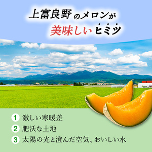 【令和8年産】JAふらの厳選！約2.5kg×1玉 赤肉メロン メロン めろん 富良野メロン 果物 くだもの フルーツ 富良野 デザート 北海道 国産 上富良野産 北海道産 食後 来客 北海道メロン