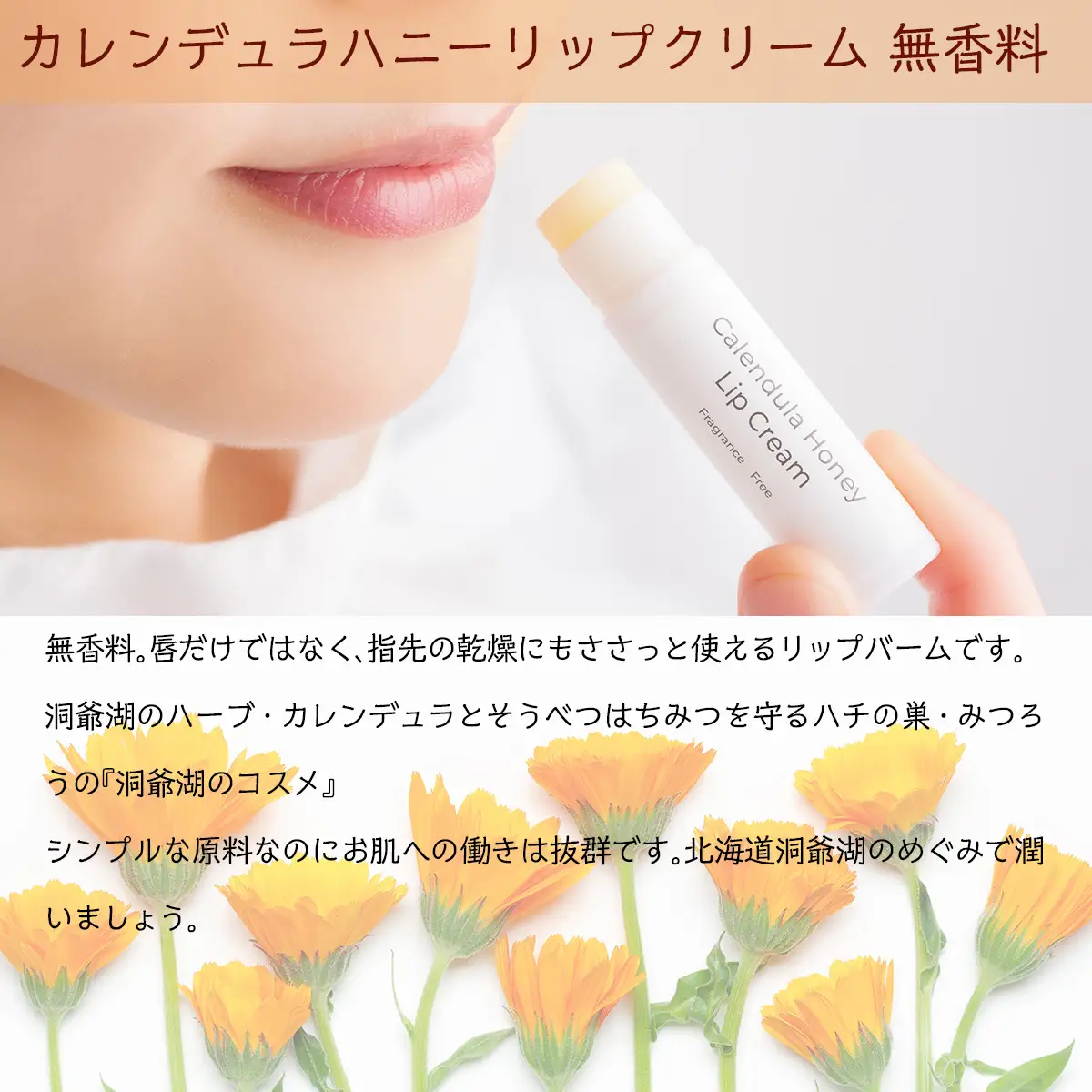 北海道アカシアはちみつ200gと洞爺湖ハーブリップ1本（Citrus Flower）のセット SBTX006-2