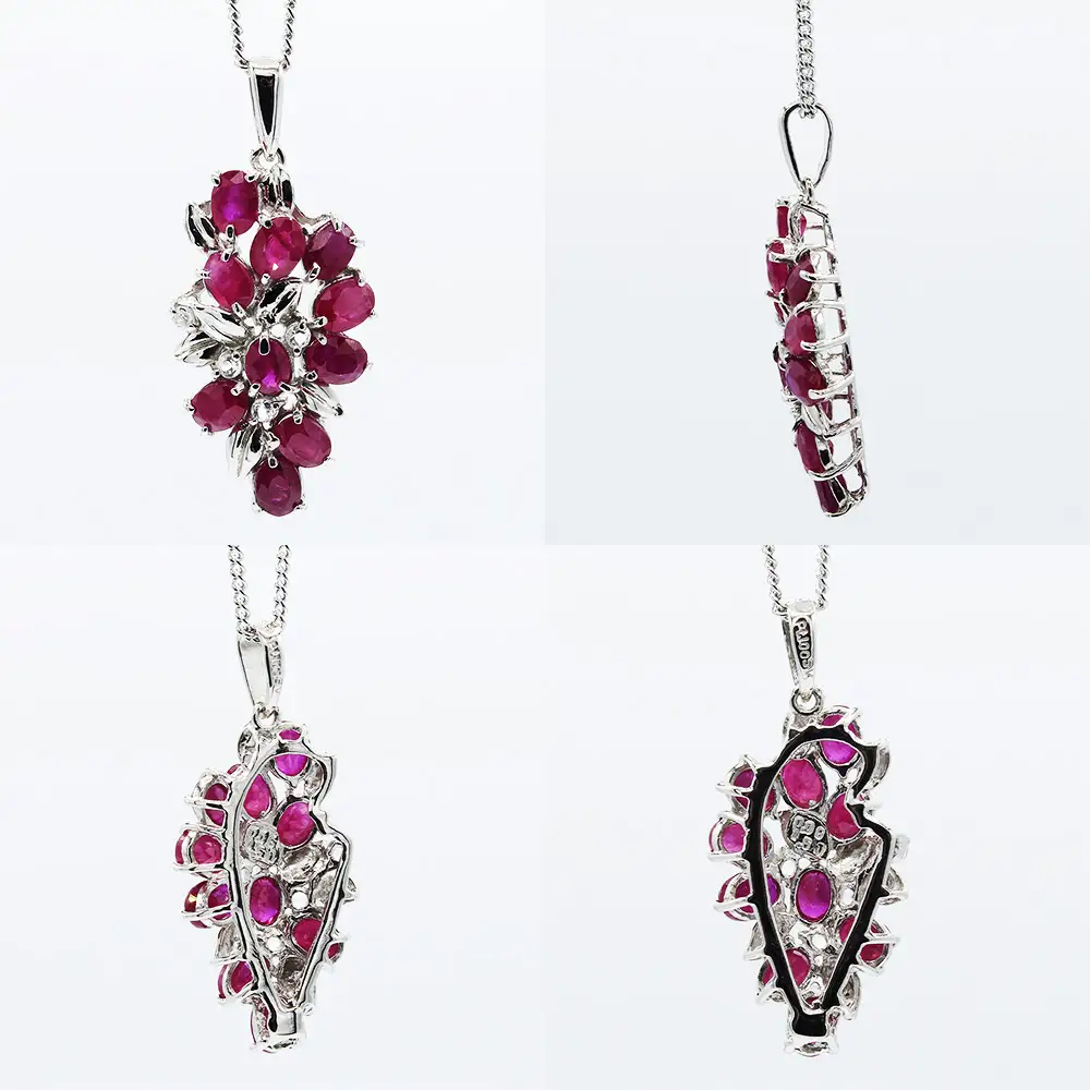 ルビー ペンダント 1.5ct 1.5カラット PT100 プラチナ100 （16927） [山梨 ペンダント ネックレス ルビー プラチナ ジュエリー ホワイトトパーズ] 山梨県 甲斐市 BR-52
