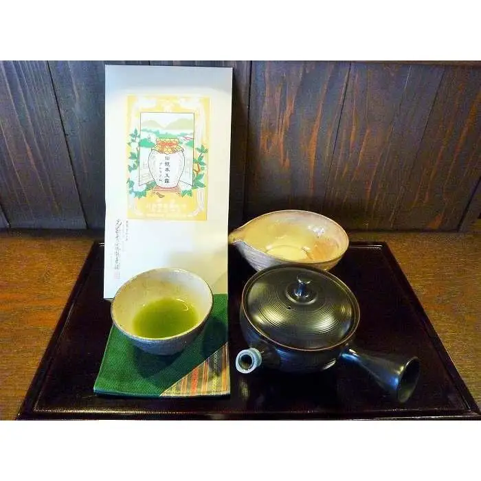 【博多老舗茶舗】伝統本玉露・かぶせ茶・煎茶詰め合わせ FY80