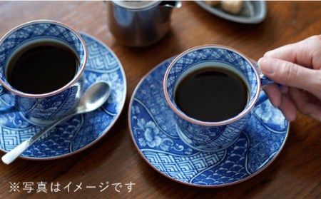 【波佐見焼】祥瑞コーヒー碗皿5点セット 食器 皿 【洸琳窯】 [GE05]  波佐見焼