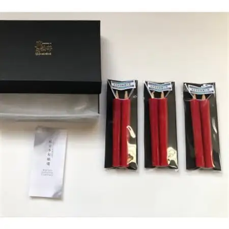 国内産ハゼの実蝋を100%使用〈伝統工芸品　和ろうそく〉白2匁2本入り3セット　全工程手作り【1379601】