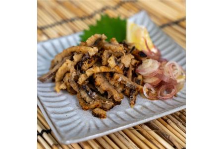 B179-13 芦北産鱧（ハモ）の皮（100ｇ×4）炭火焼