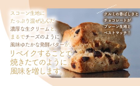 国産発酵バター仕込み濃厚リッチな九州産生クリームスコーン クルミチョコ10個セット | お菓子 菓子 おかし 洋菓子 焼き菓子 イギリス菓子 チョコスコーン クルミ おやつ デザート スイーツ 手作り ティータイム アフタヌーンティー 大分県 中津市 送料無料
