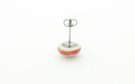 【美濃焼】 梅むら タイル ピアス 直径10mm 瑞浪市 / TILEmade タイル アクセサリー ハンドメイド [AZCD058]
