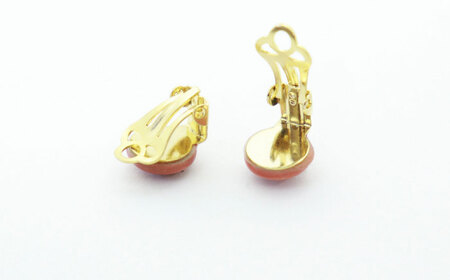 【美濃焼】 梅むら タイル イヤリング 直径10mm 瑞浪市 / TILEmade タイル アクセサリー ハンドメイド [AZCD055]