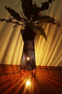 バンブートルネードランプ（花台付）M50