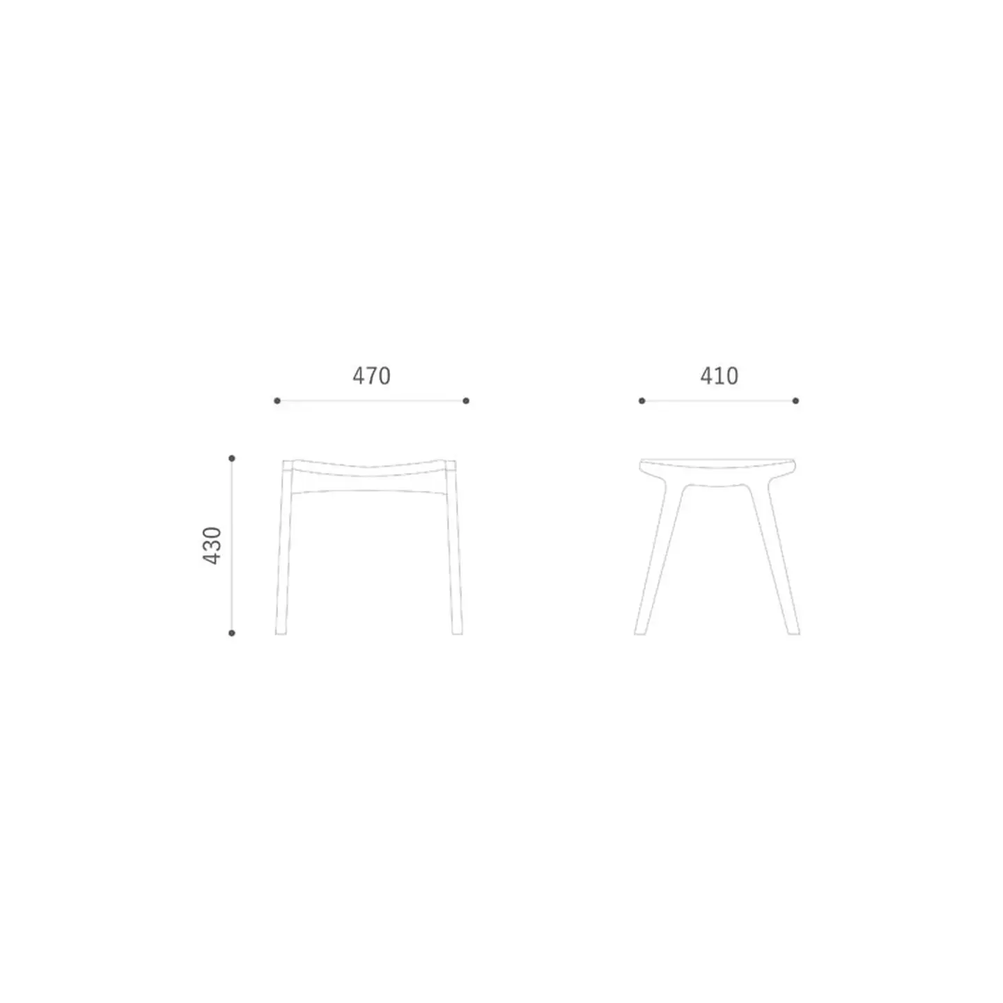GADO stool《 MBR 》【諸富家具】：C162-005