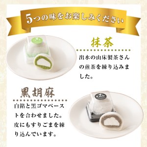 i788 《毎月数量限定》生大福 (合計20個・5種) 大福 クリーム大福 数量限定 クリーム 小倉 コーヒー 抹茶 ごま 芋 あんこ 和菓子 スイーツ 和スイーツ 食べ比べ 詰め合わせ 個包装 贈答 手土産 冷凍【泉菓園】
