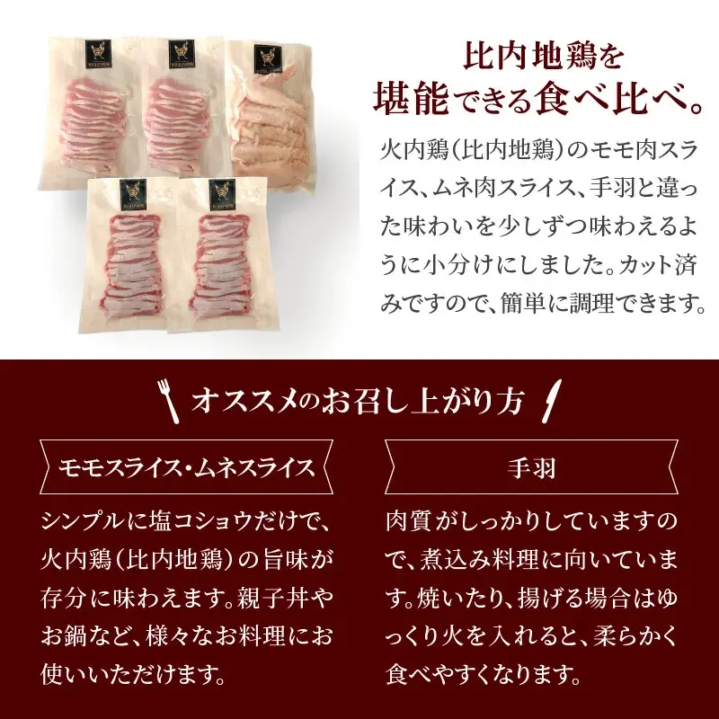 70P2306 比内地鶏　火内鶏　食べきりパックセット