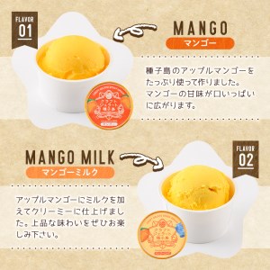 n202 ＜季節セレクション＞ クラフト ジェラート 詰め合わせ 計12個・6種 ×各2個 アイス マンゴー ミルク たんかん 種子島茶 【やまうら農園】
