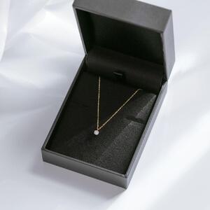 【K18イエローゴールド ダイヤモンドネックレス】0.1ct 上品な6本たてづめ 存在感バツグン 長さ45cm SN1004-K18 / 金 ゴールド ダイヤ ジュエリー アクセサリー ギフト プレゼント レディース シンプル 定番 ネックレス