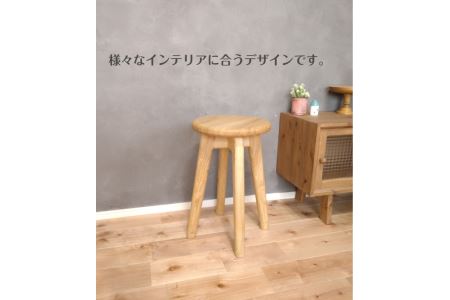 手作りスツール　木製　栗型 受注製作】スツール～栗天然木、交差貫（こうさぬき）～ 椅子