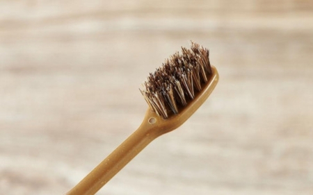 MEGURU 竹の歯ブラシ 花馬毛 4本セット【fain0006】