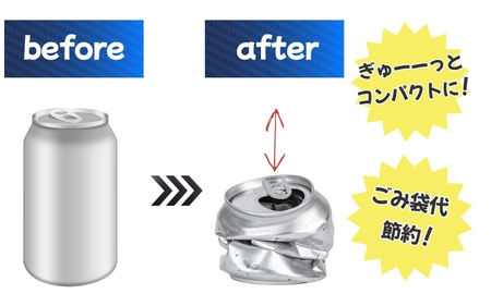 【便利グッズ】アルミ缶＆ペットボトルつぶし【smkd0003】
