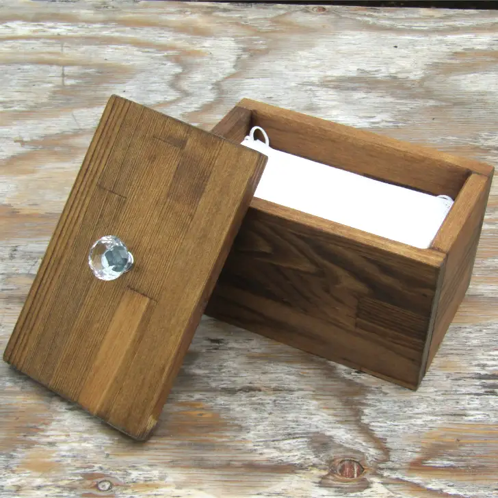 手作り木製 小物入れにもなるマスクストッカー【007D-086】