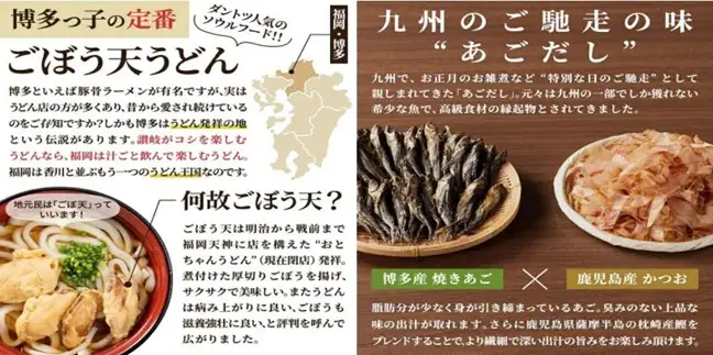 博多ごぼう天うどん 12食セット【A5-431】