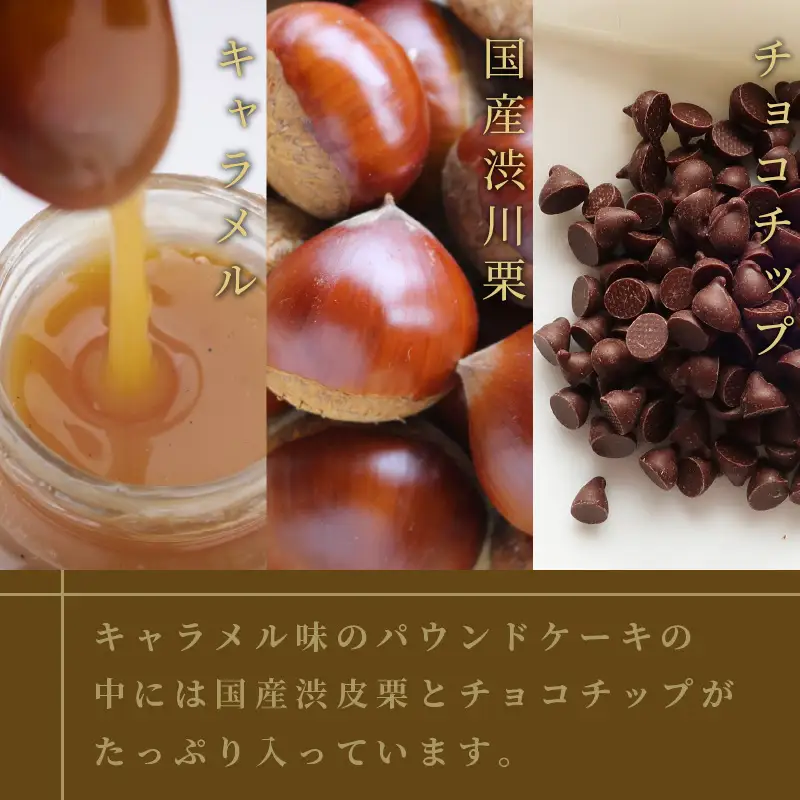 パウンドケーキ1本 キャラメルマロンショコラ ( パウンドケーキ キャラメル マロン 栗 ショコラ チョコ ケーキ 焼き菓子 焼菓子 贈り物 贈答 プレゼント ダックワーズ 贅沢 )【060-0021】