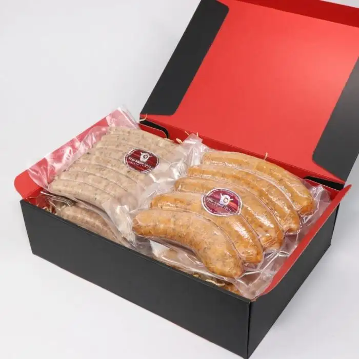 【合計1.2Kgボリューム満点】ミートガイ手作り生ソーセージセット(メープル＆ビール風味)