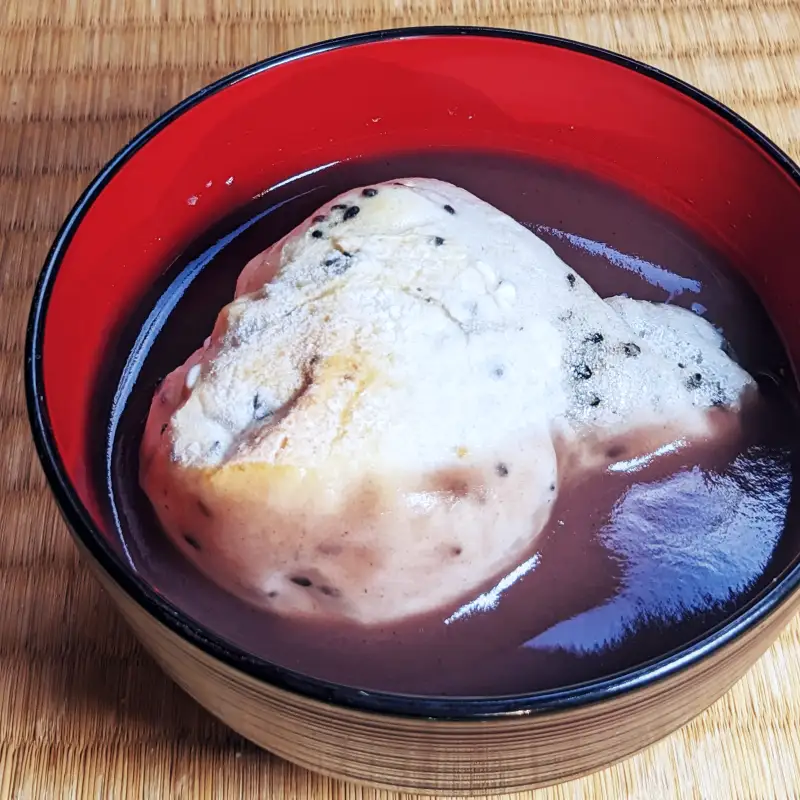 老舗和菓子屋さんの杵つき生丸餅（ゴマ）12個＆こしあん 200g×3セット