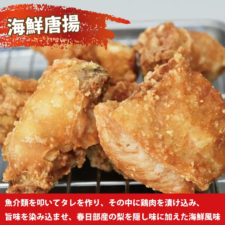 BS001【第6回からあげグランプリ最高金賞受賞】春日部市　光苑の海鮮塩だれ唐揚げセット