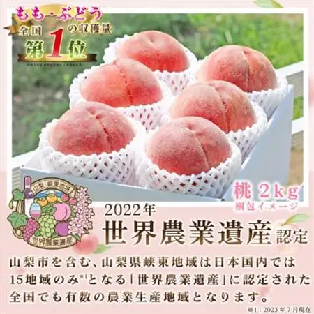 2026年発送 【訳あり】山梨もも2kg以上 5～8玉 熟練農家厳選の旬の桃 ご家庭用【配送不可地域：離島・沖縄県】【1277692】