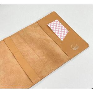 革工房いんのしま山羊革(ゴート)ブックカバー文庫本サイズ(色:ベージュ)