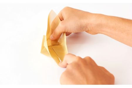 金網折り紙 おりあみ　15cm角・おりあみテキストPart 1セット(カラー：レッド)【010-007】