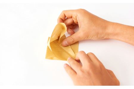 金網折り紙 おりあみ 純銅 15cm角・おりあみテキストPart 1セット【010-014】