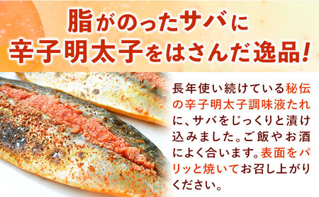 さば明太 6枚入り 2枚入り×3パック 秘伝の辛子明太子液たれ仕込み 株式会社マル五 《30日以内に出荷予定(土日祝除く)》福岡県   6枚 鯖 さば サバ 明太子 めんたいこ 冷凍 